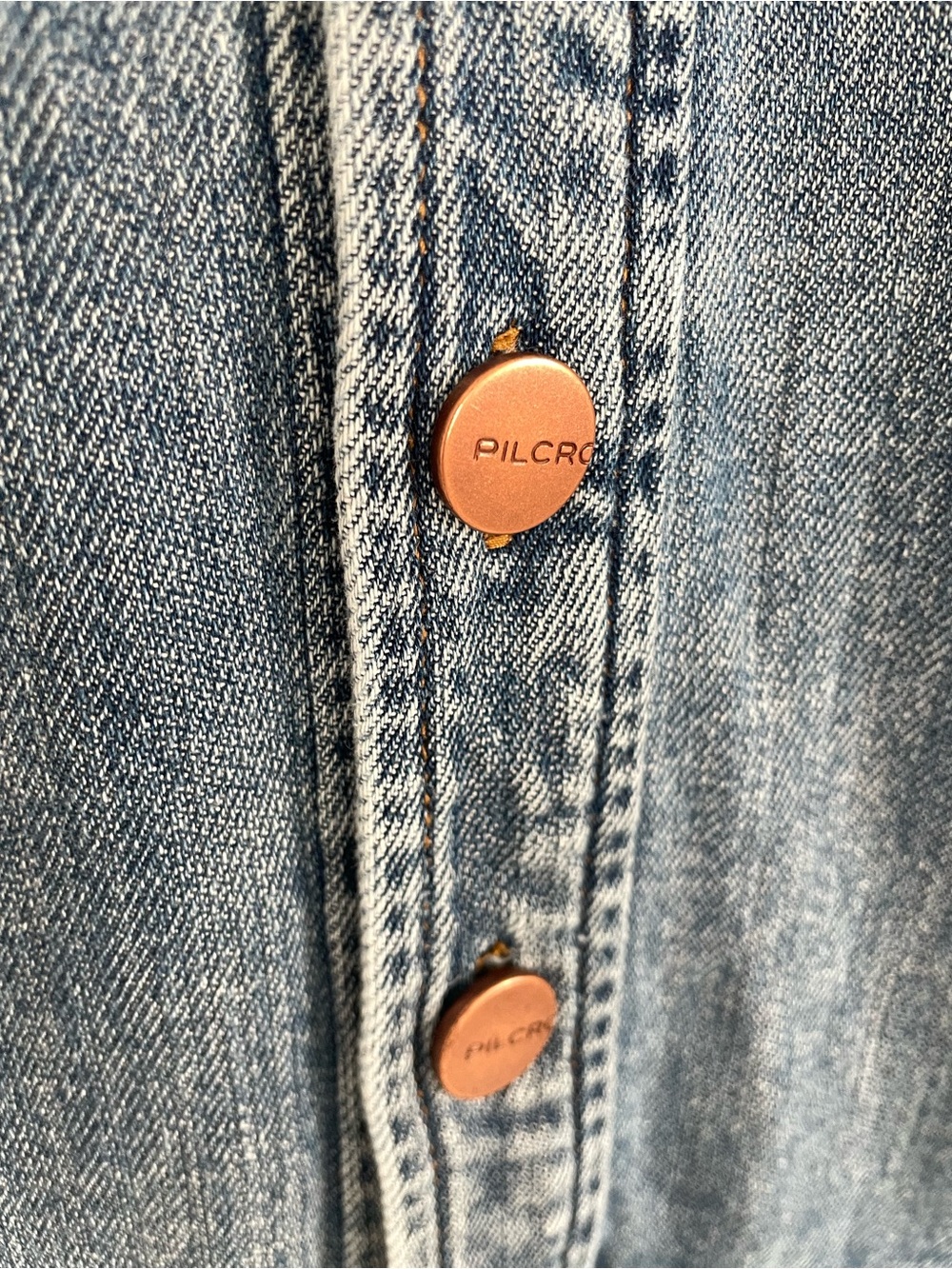 Anthropologie Pilcro Long-Sleeve Denim Micro Mini Shirt Dress Small Petite. 20 - Picture 7 of 10